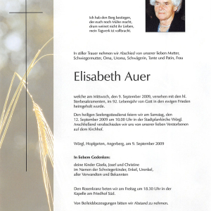 Auer Elisabeth G